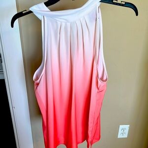 Jlo peach and cream ombre sleeveless top